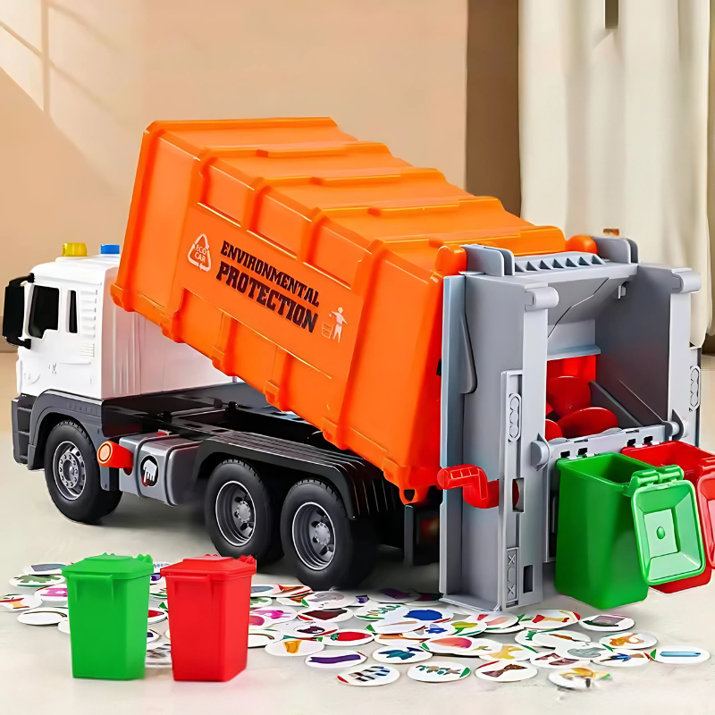 Educational Interactive Toy Garbage Truck With Lights & Sounds 15611636023645-1