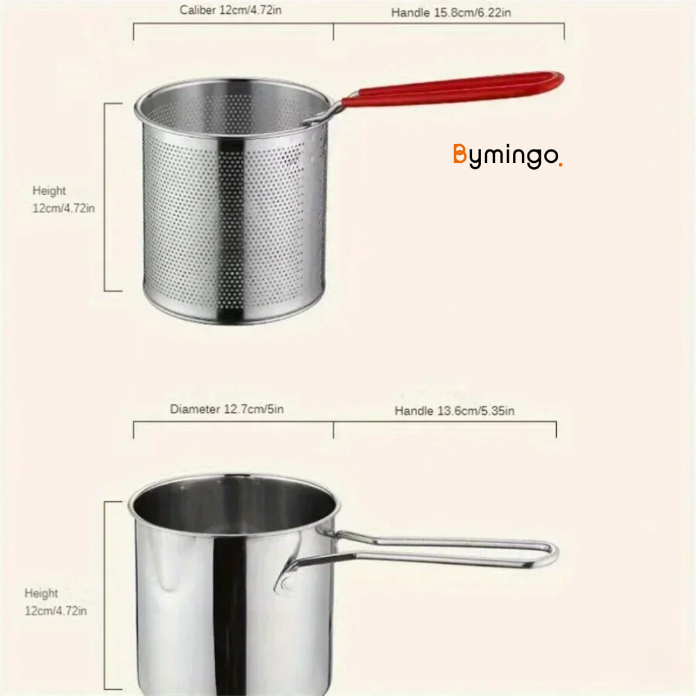 Stainless Steel Multifunctional Fryer Compact Design For Cooking Convenience 14924728074566-1