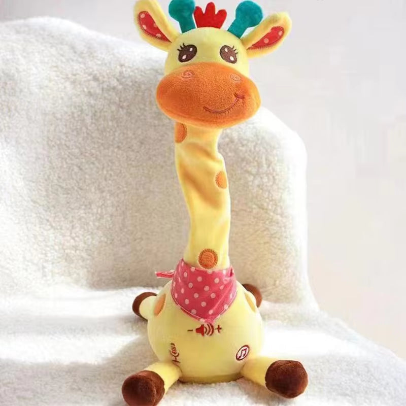 Talking and Dancing Music Giraffe Plush Toy 5117069400199-V2-1