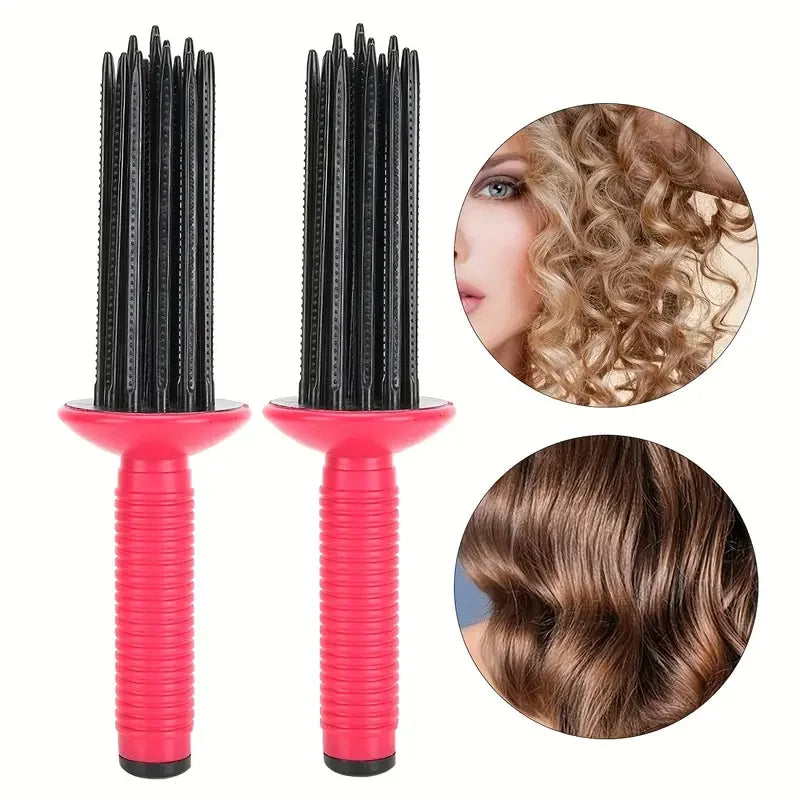Professional Round Hair Brush For Fluffy Curls And Hairstyling 9967663939930-1