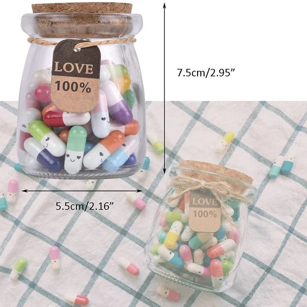 Message Capsule Glass Bottle Keepsake Set For Personalized Love Notes 14980430954822-1