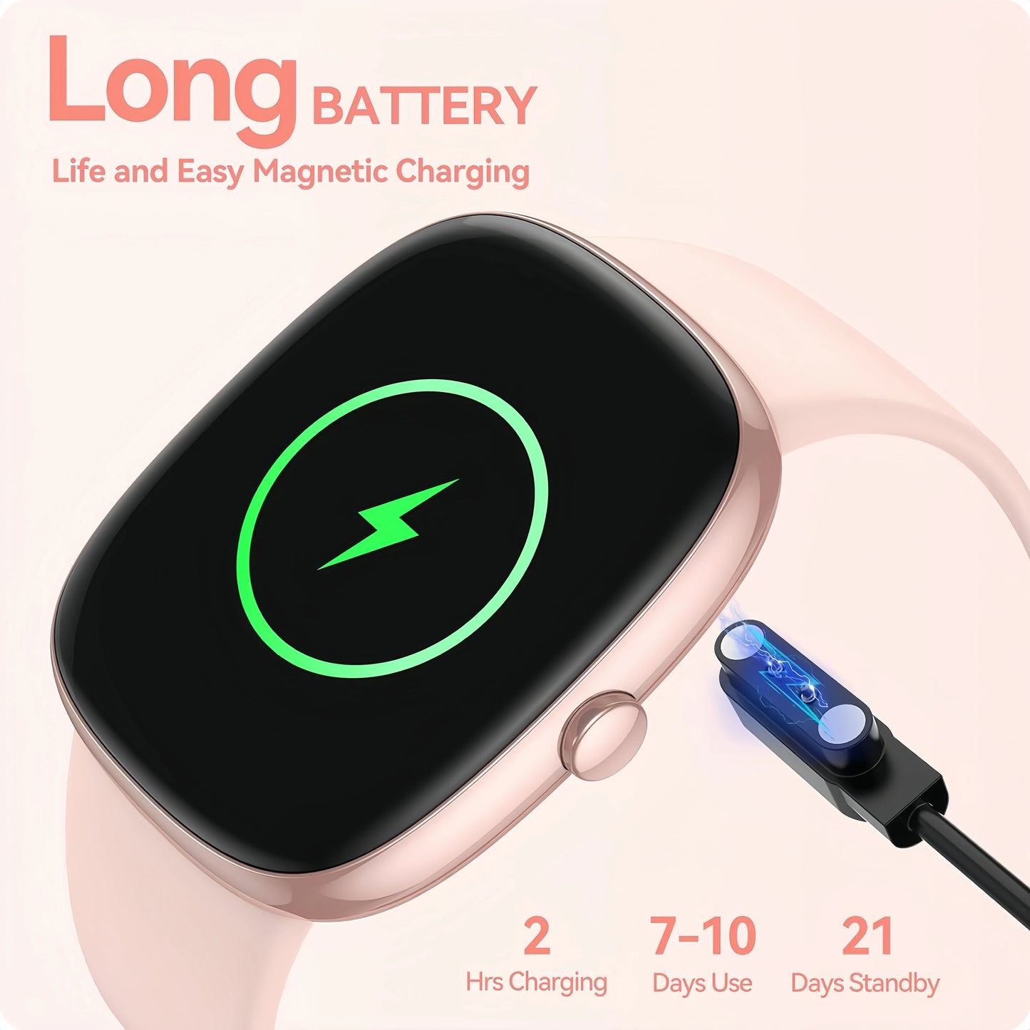 Smart Watches for Men Women  Sleep Tracking, 46mm 1.3oz Step Calorie Counter Fitness Watch Activity Trackers Pedometer forAndro 8920342331612-1