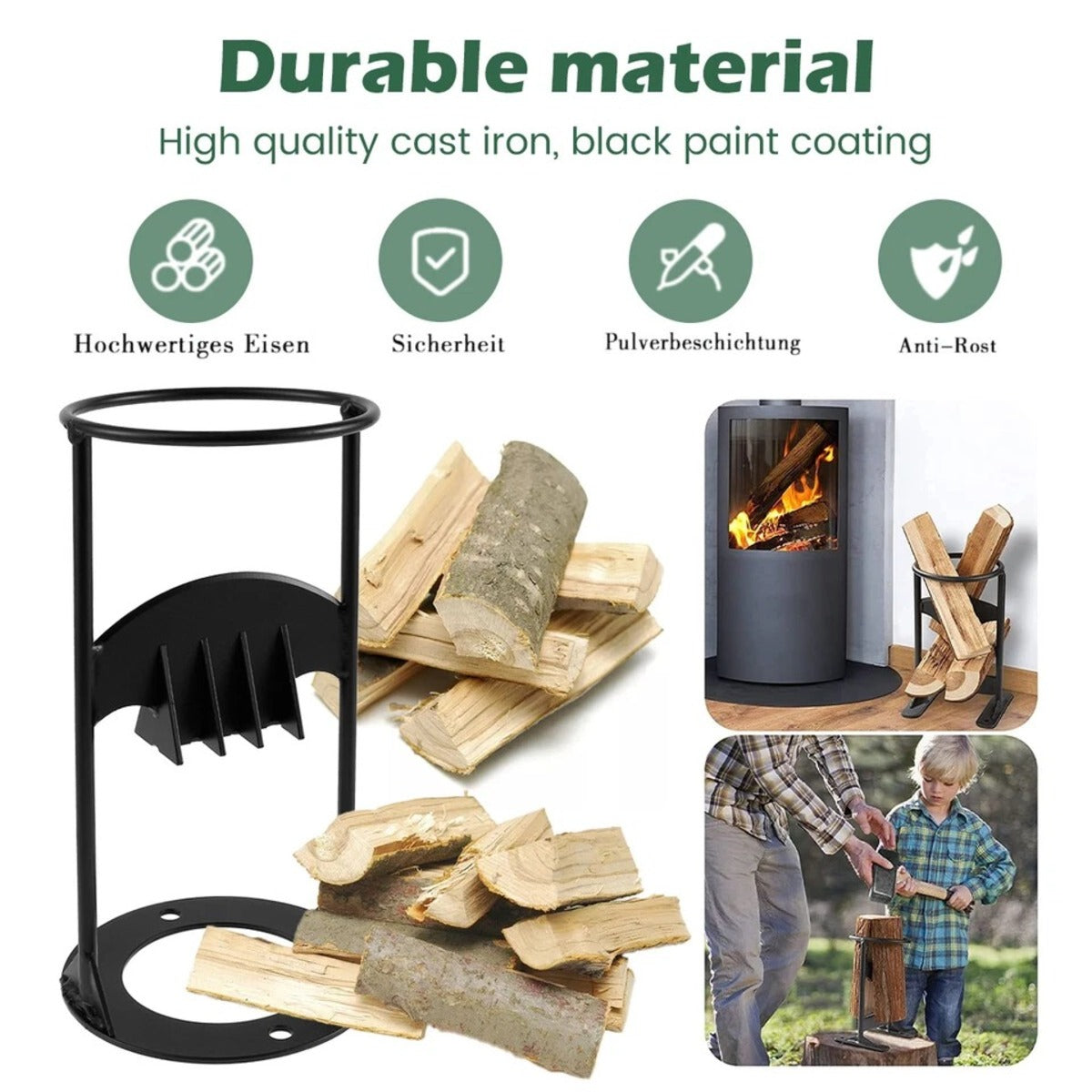 WoodSplitter – Safe & Fast Firewood Splitter for Cozy Winter Nights
