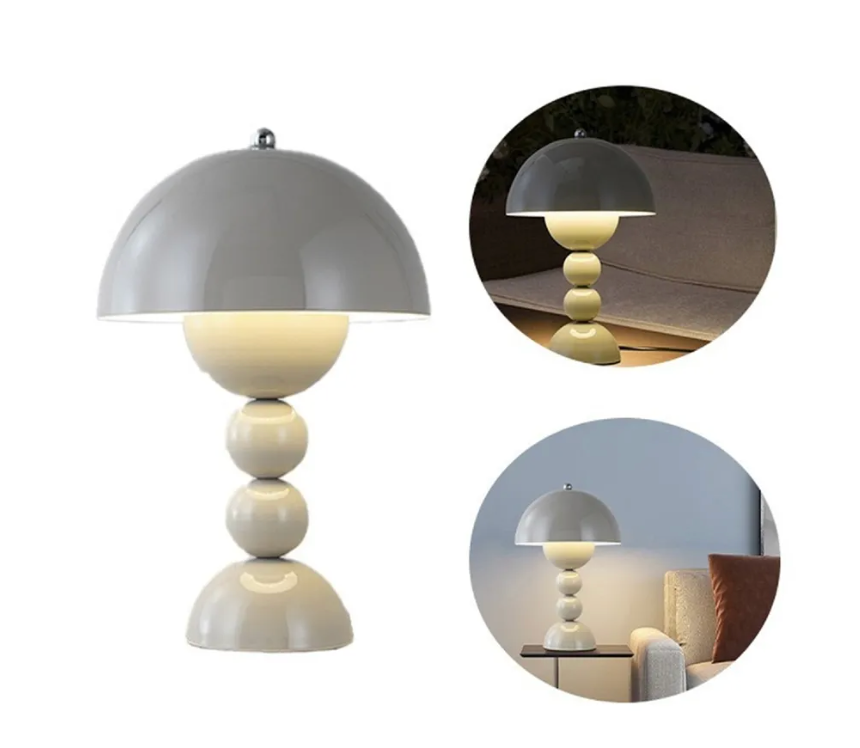 Nordic Mushroom Dimmable LED Table Lamp | USB Rechargeable 9961766453581-1