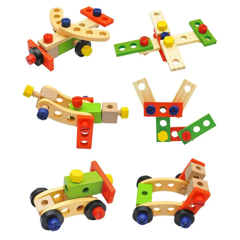 Wooden Tool Set for Kids’ Creative Building and Fine Motor Skills 10789009162574-1