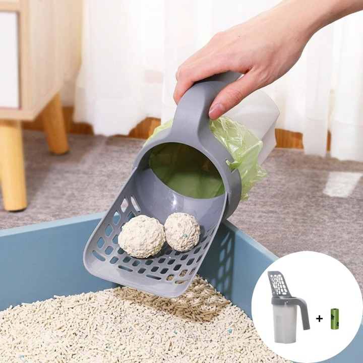 Automatic Cat Litter Cleaning Scoop With Bag System For Hygiene 14957739180358-1