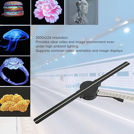 3D Hologram LED Fan Projector for Dynamic Visual Advertising Displays 8523222417539-1