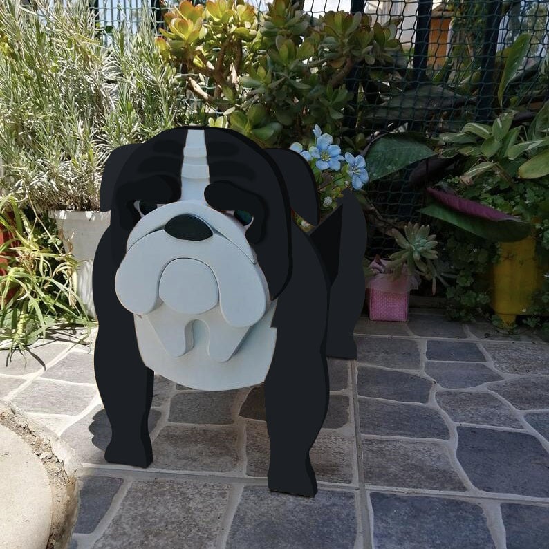 Adorable Dog Shaped Planter for Fun and Charming Garden Decor 15051841143110-1