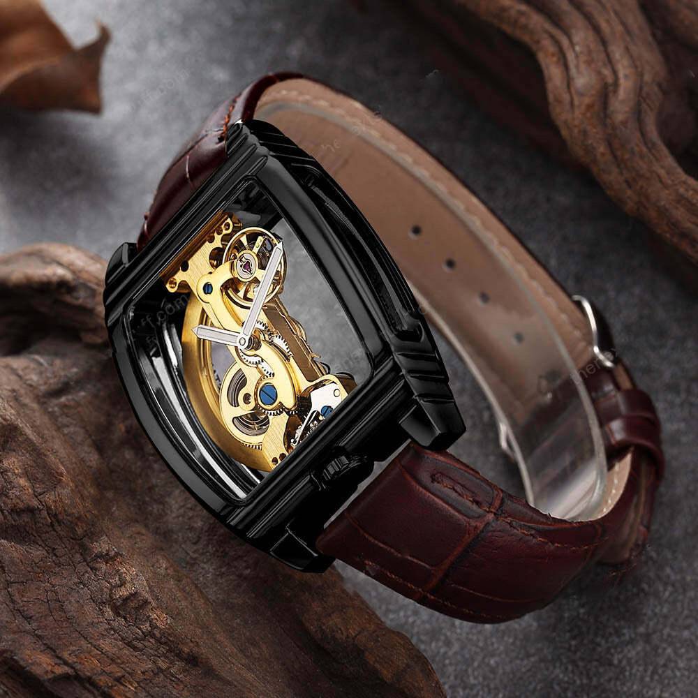 Transparent Automatic Mechanical Skull Luxury Gear Watch 9699766108462-1