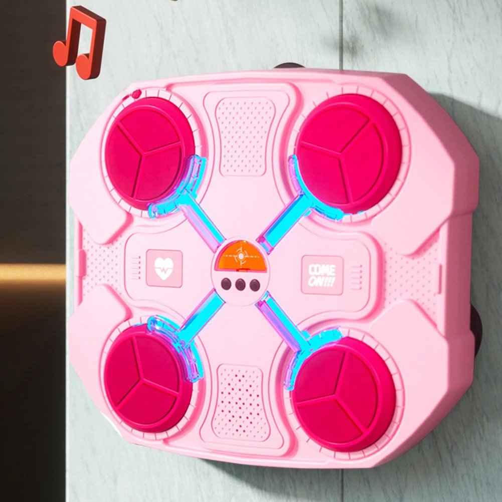 Wall Mounted Boxing Pad Trains Reflex Strength Coordination With Music 14886663487814-1