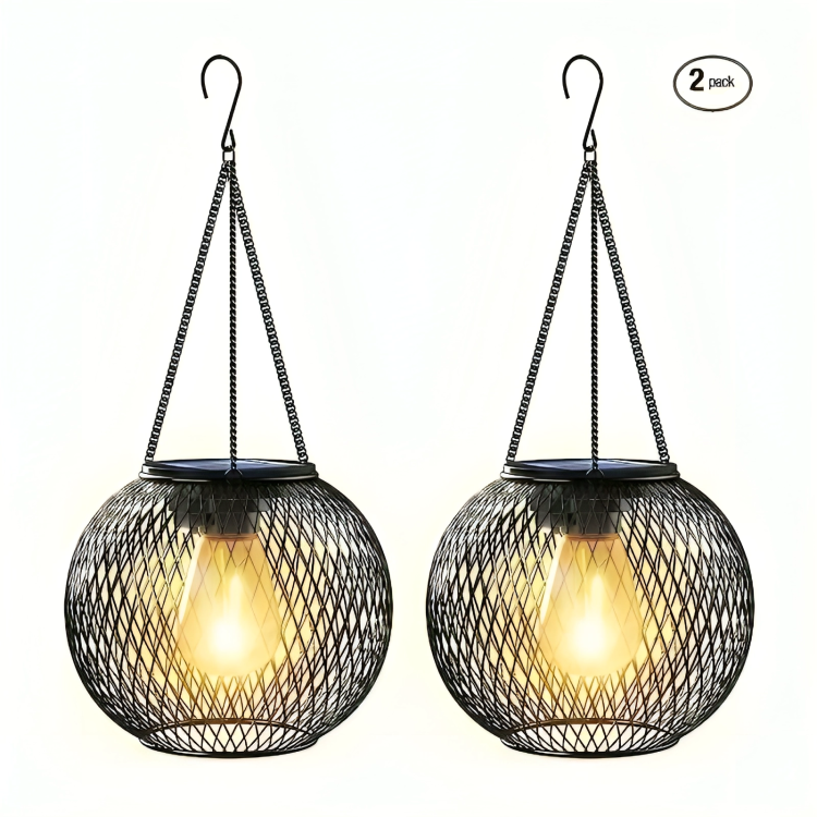 Solar Powered Garden Lantern with Automatic Night Illumination 15056625828166-1