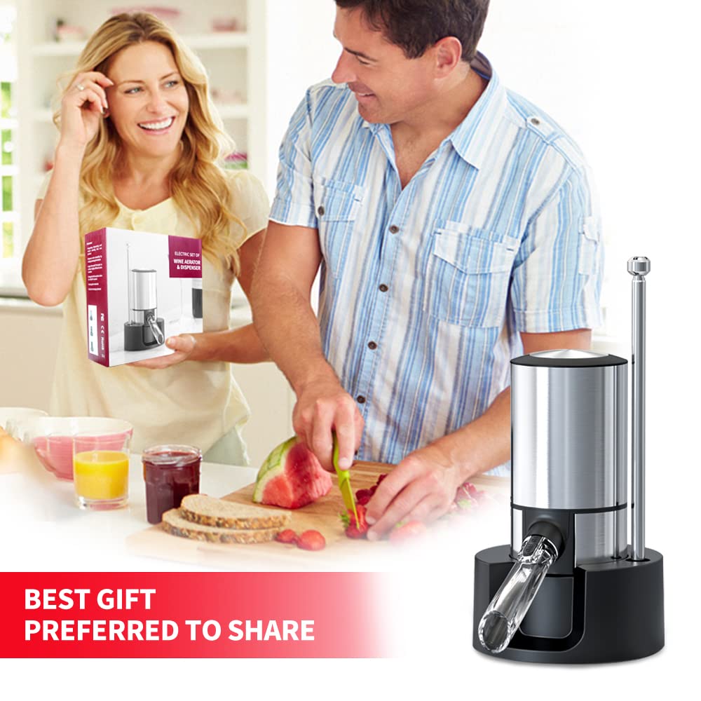 Automatic Electric Wine Aerator Dispenser For Smooth Flavorful Pouring 9652159611161-1