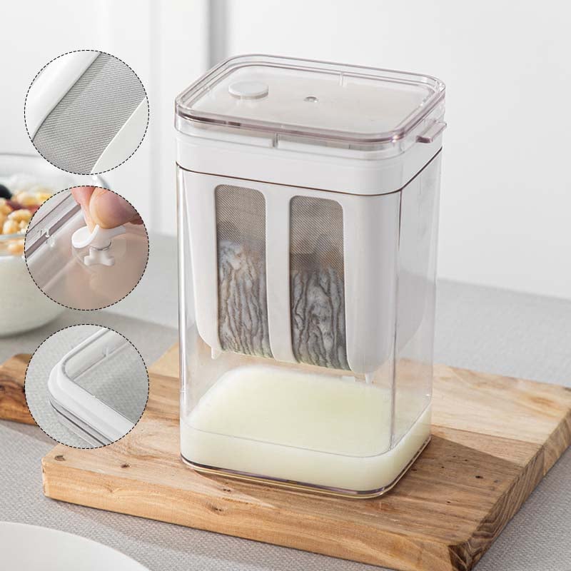 Reusable Greek Yogurt Strainer Container For Homemade Thick Cream 9655994974489-1