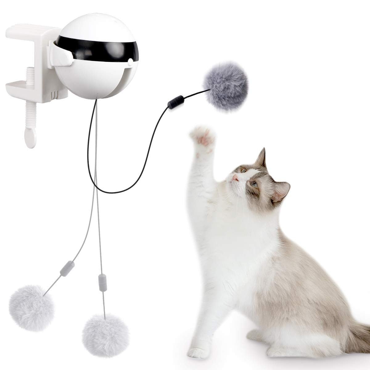 Automatic Cat Toy Ball Interactive Pet Exercise Funny Play Device 14814327734598-1