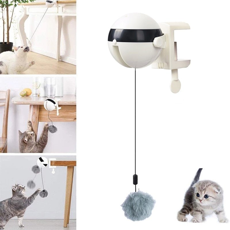 Automatic Cat Toy Ball Interactive Pet Exercise Funny Play Device 14814327734598-1
