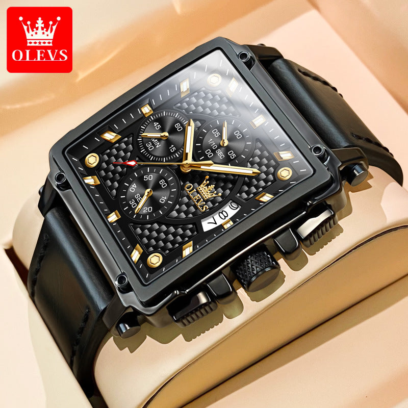Automatic Mechanical Watch Diamond Crown Dress Business Gold 8496128164142-1