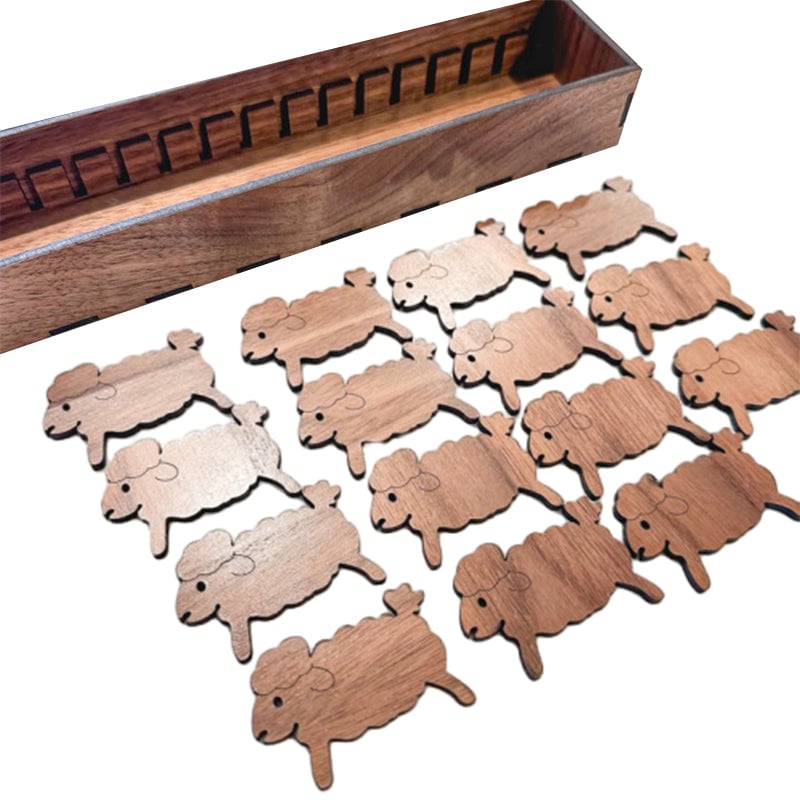 Wooden Bunny Bobbin Embroidery Thread Organizer Box Storage Holder 9617859182894-1