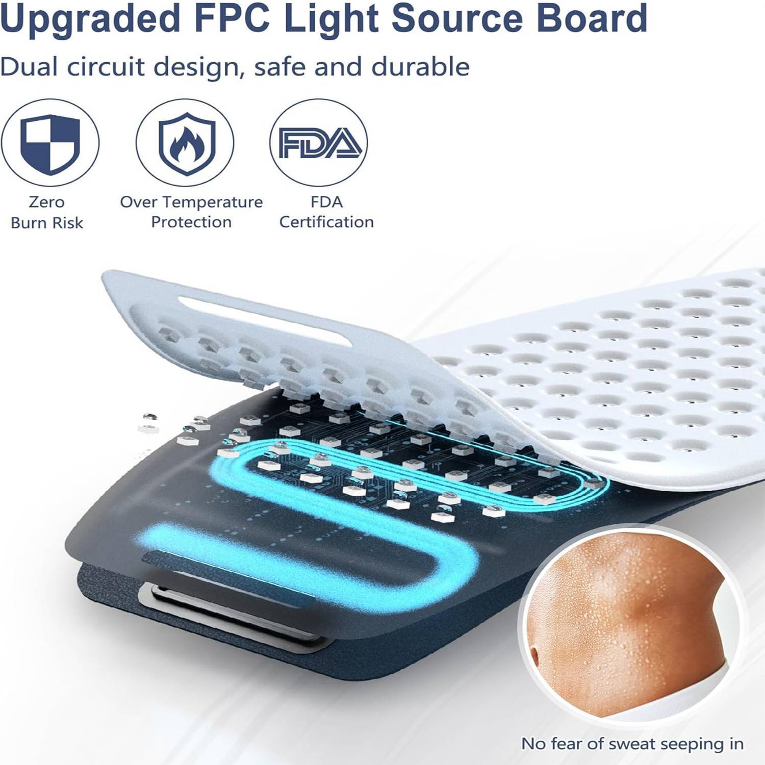 Red Light Therapy Belt For Body,Cordless Near Infrared Light Therapy Pain Relief 8993742618844-1