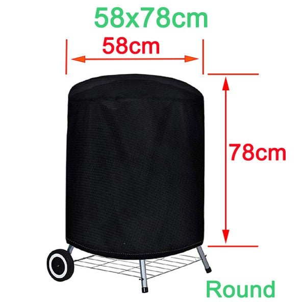 Bbq Waterproof Cover Outdoor Grill Protector Dustproof Heat Resistant Shield 14814333960518-1