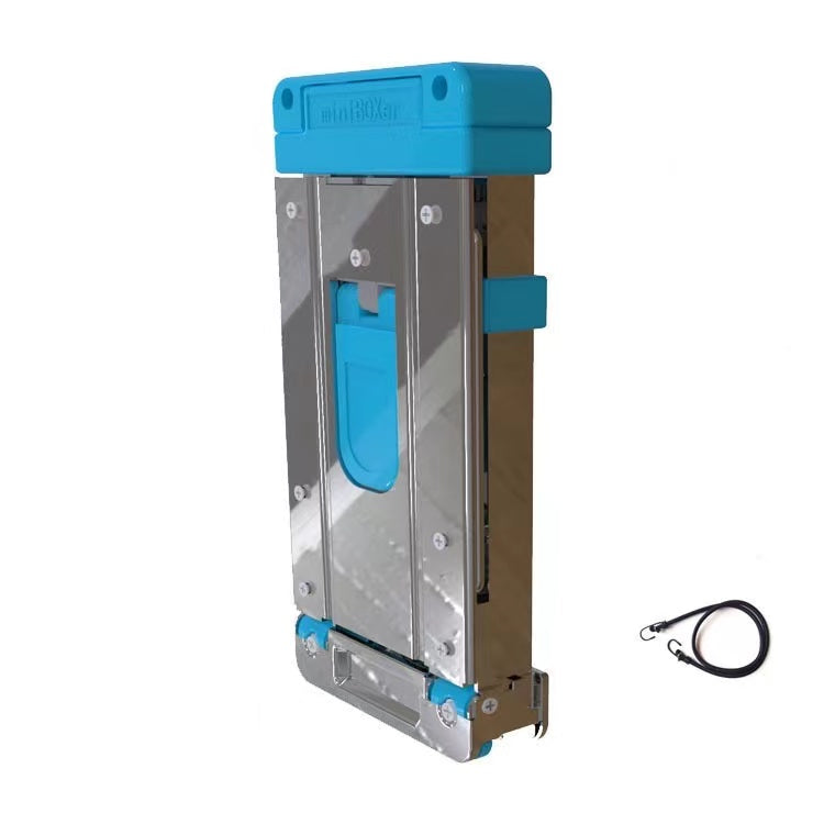 Stainless Steel Folding Luggage Trolley Travel Mini Shopping Trolley with Two Wheels 8657755668761-1