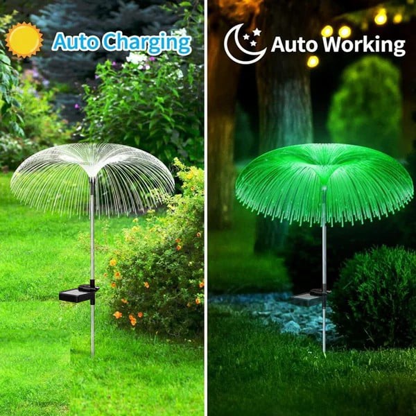 Solar Garden Lights | Jellyfish Design with Color-Changing & Warm White Modes | 75cm 15170500034886-1