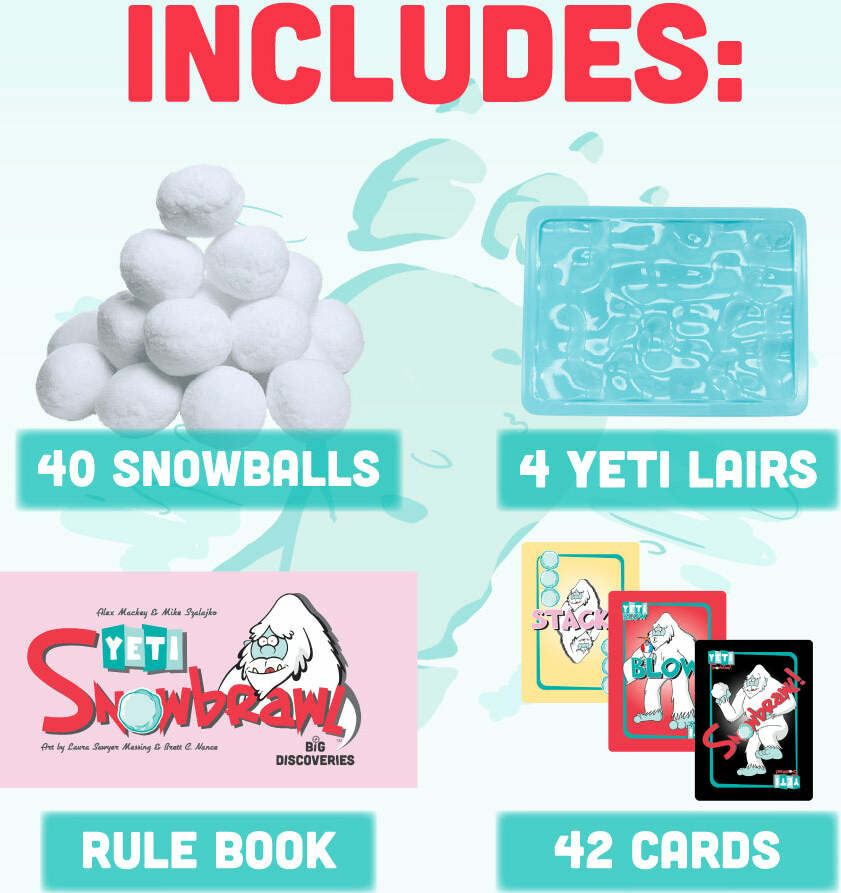 Yeti Snowbrawl Action Snowball Game for Fun Indoor Outdoor Play 9001867182301-1