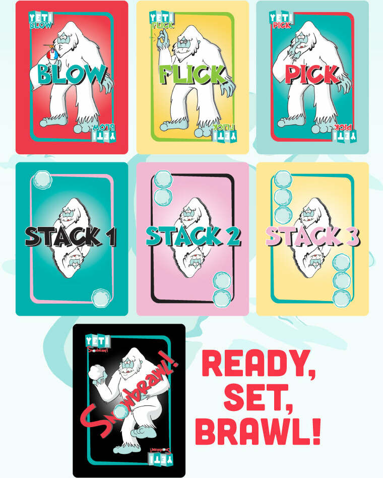 Yeti Snowbrawl Action Snowball Game for Fun Indoor Outdoor Play 9001867182301-1