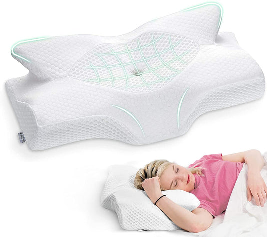 Butterfly Contour Memory Foam Pillow 7629063651526-1