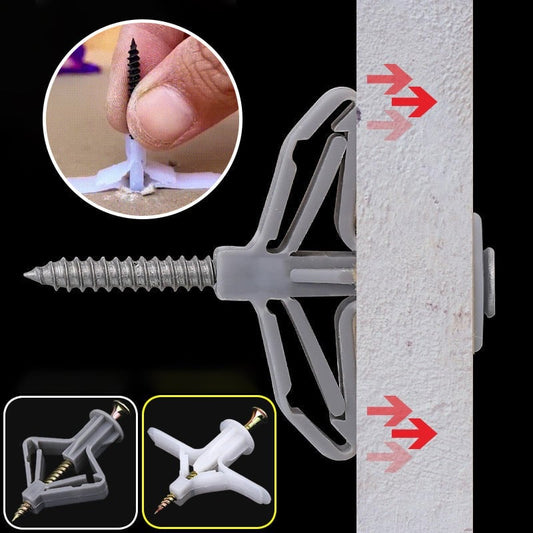 Wall Anchor For Securing Screws Firmly Without Drilling Complicated Holes 15129627623750-1