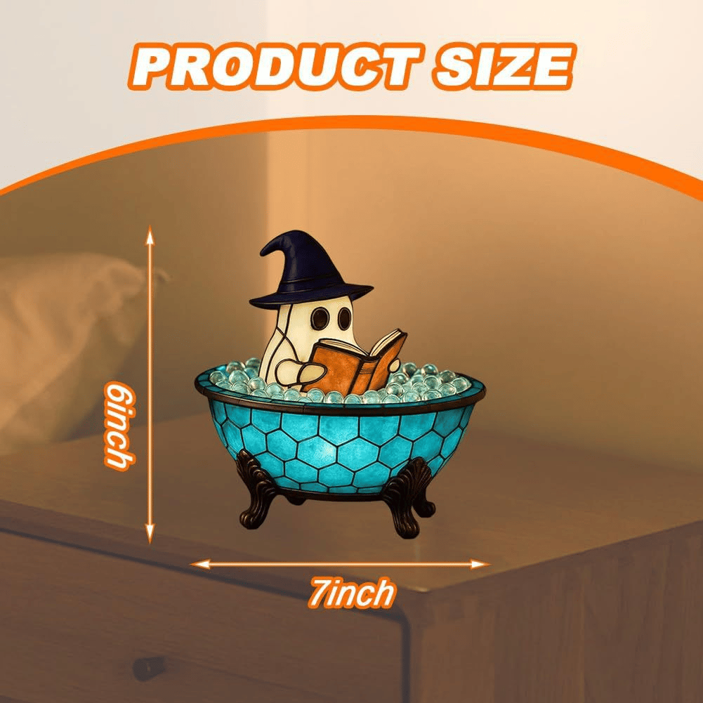 Ghost Bubble Bath Night Light Portable Battery Operated Cute Decorative 10043844886830-1