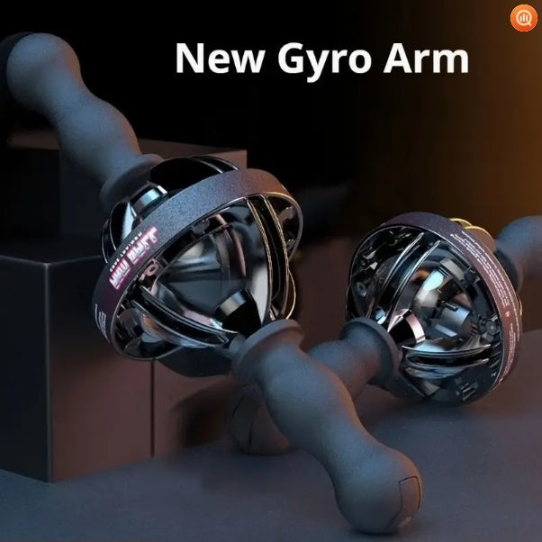 1pc Black Gyro Fitness Trainer  Stainless Steel Core Wrist  Forearm Exerciser With Pull Rope, Fit, Non Electric Handheld Fitness Equipment For Home Use, Enhances Muscle & Reduces, Gym Accessories 8930318876892-1