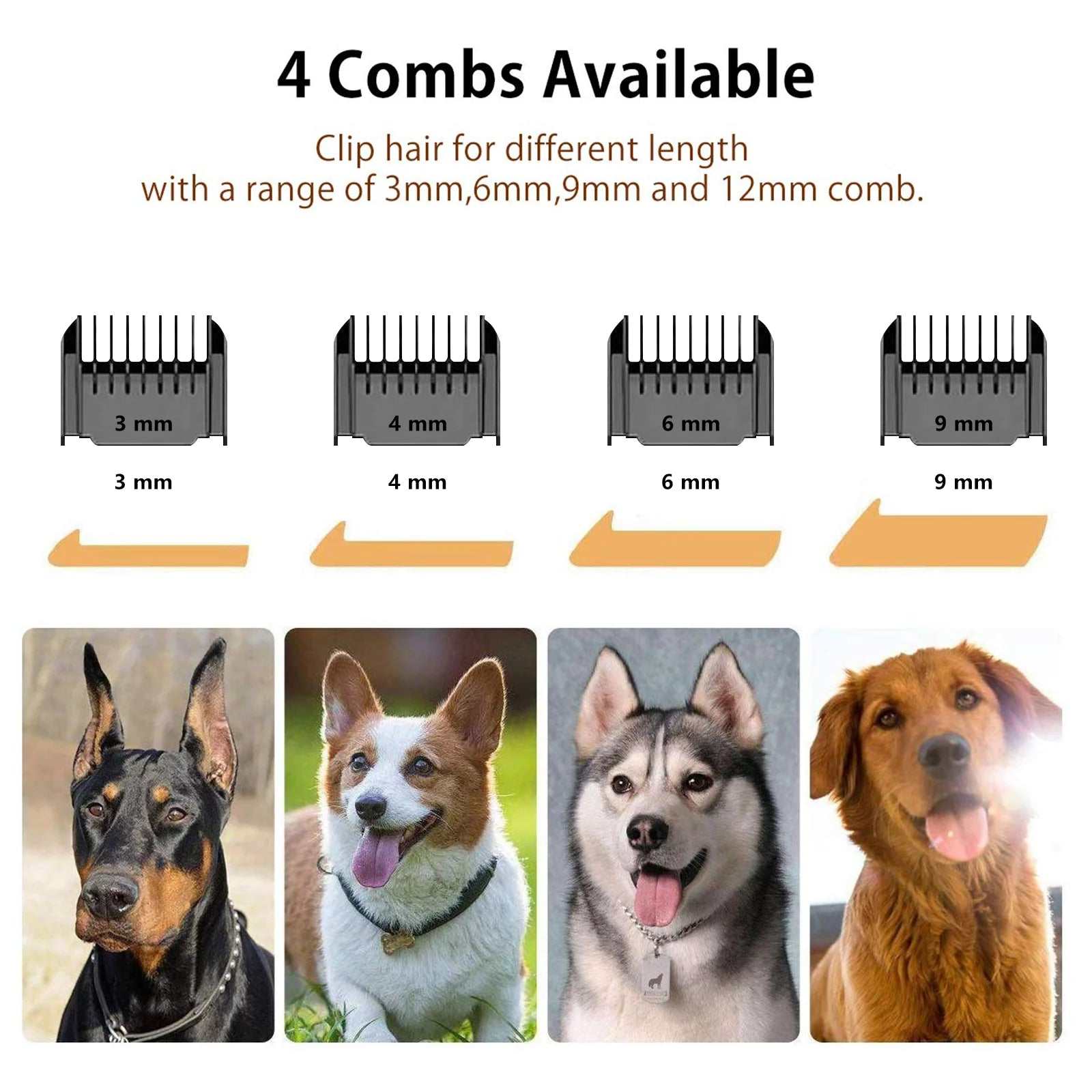 Quiet Rechargeable Dog Clippers For Professional Pet Grooming And Trimming 9022673486044-1