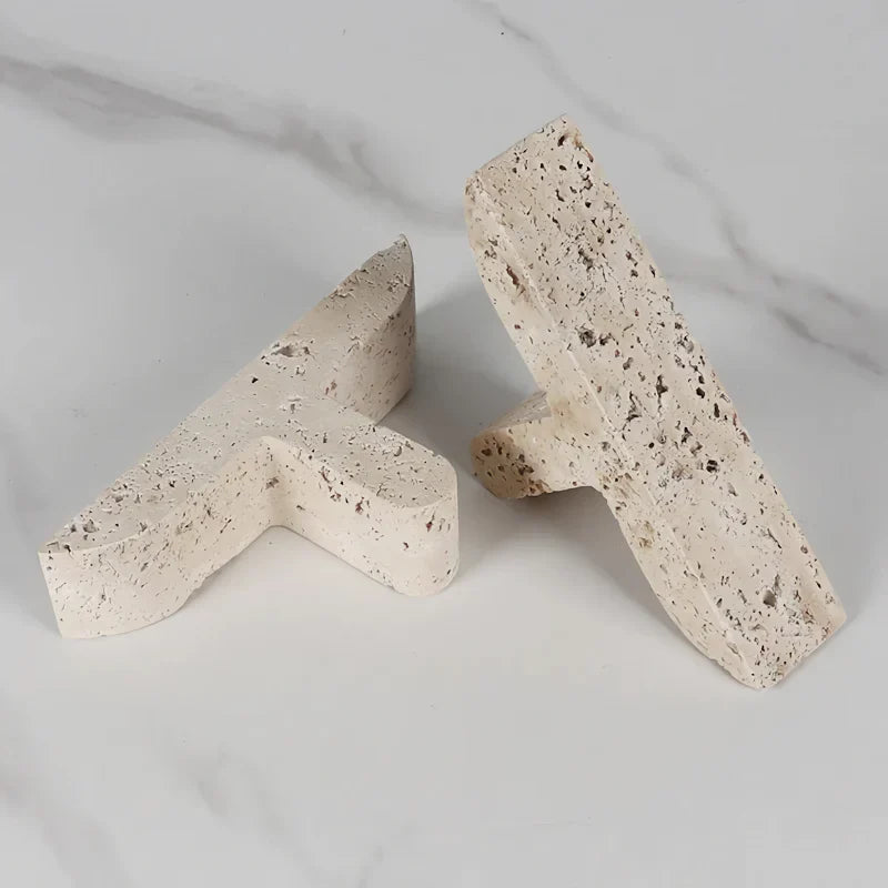 Elegant Travertine Bookends For Shelves 14815616139590-1