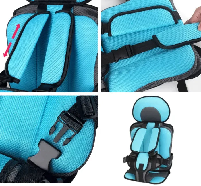 Safe Portable Baby Car Seat with Belt Vest - 6 Months To 12 Years Old