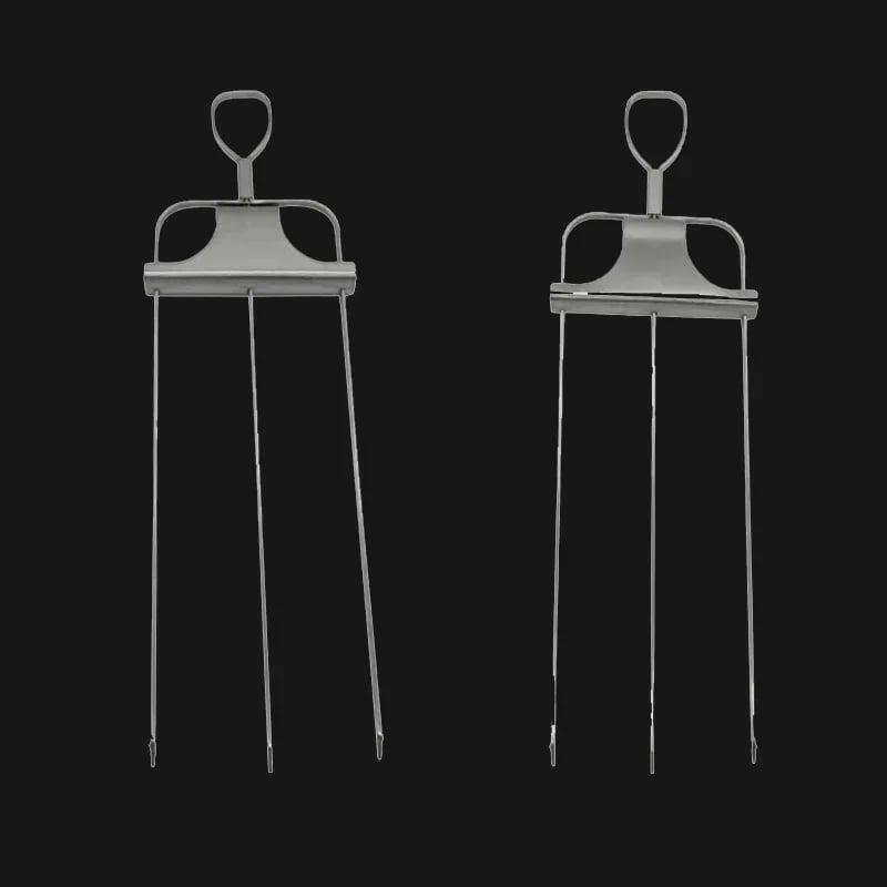 Stainless Steel Triple Skewer Set For Perfect Grilling Barbecue Cooking 14975529288006-1