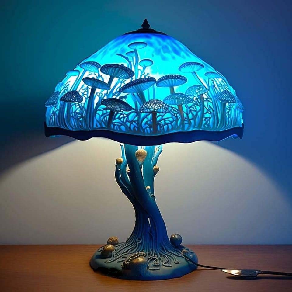 Stained Resin Plant Series Table Lamp 8545299824942-1