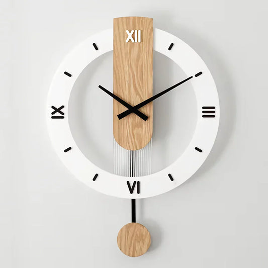 Nordic Modern Solid Wood Wall Clock 14815609454918-1