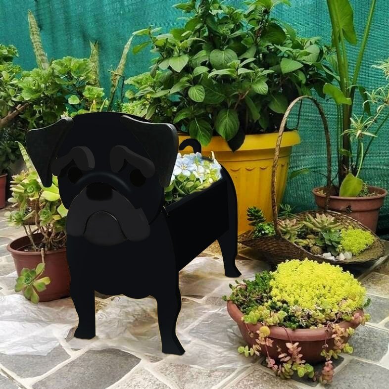 Adorable Dog Shaped Planter for Fun and Charming Garden Decor 15051841143110-1