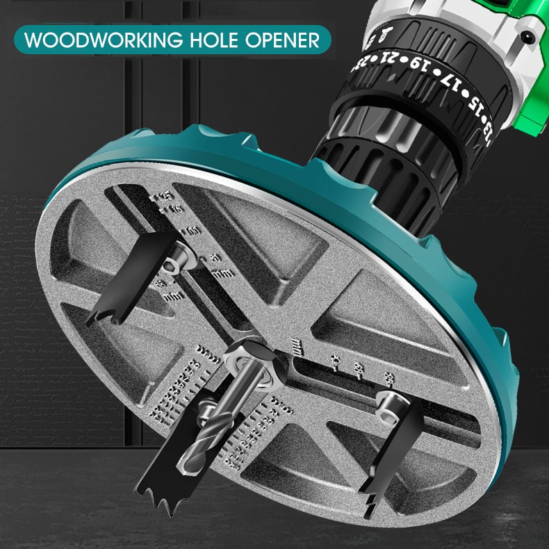 Adjustable Hole Saw Diameter 45mm-130mm Woodworking Cutting Tools Hole Opener 9588273807662-1