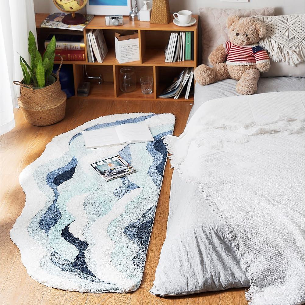 Blue Waves Kids Non-Slip Bedroom Rug 14815606571334-1