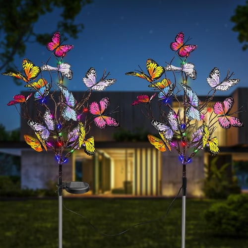 Solar Butterfly Lights for a Colorful and Enchanting Garden Ambience 15059118162246-1