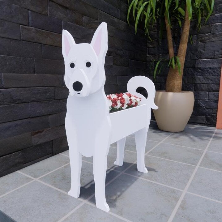 Adorable Dog Shaped Planter for Fun and Charming Garden Decor 15051841143110-1