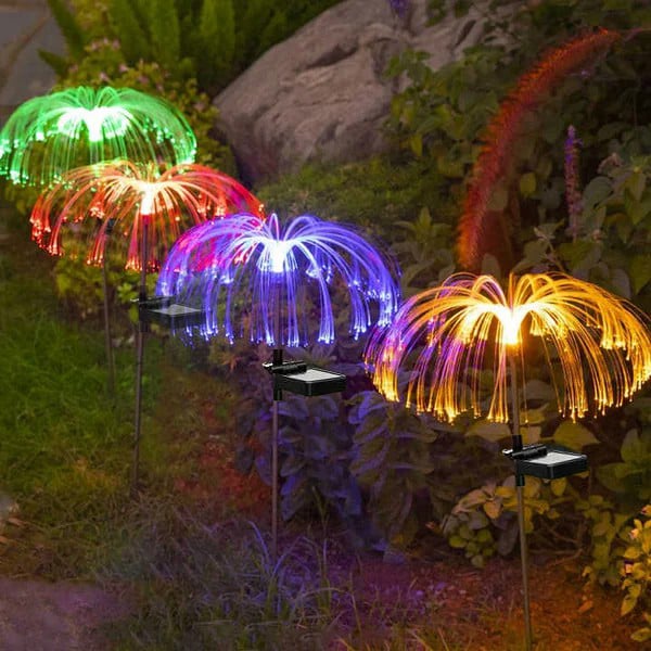 Solar Garden Lights | Jellyfish Design with Color-Changing & Warm White Modes | 75cm 15170500034886-1