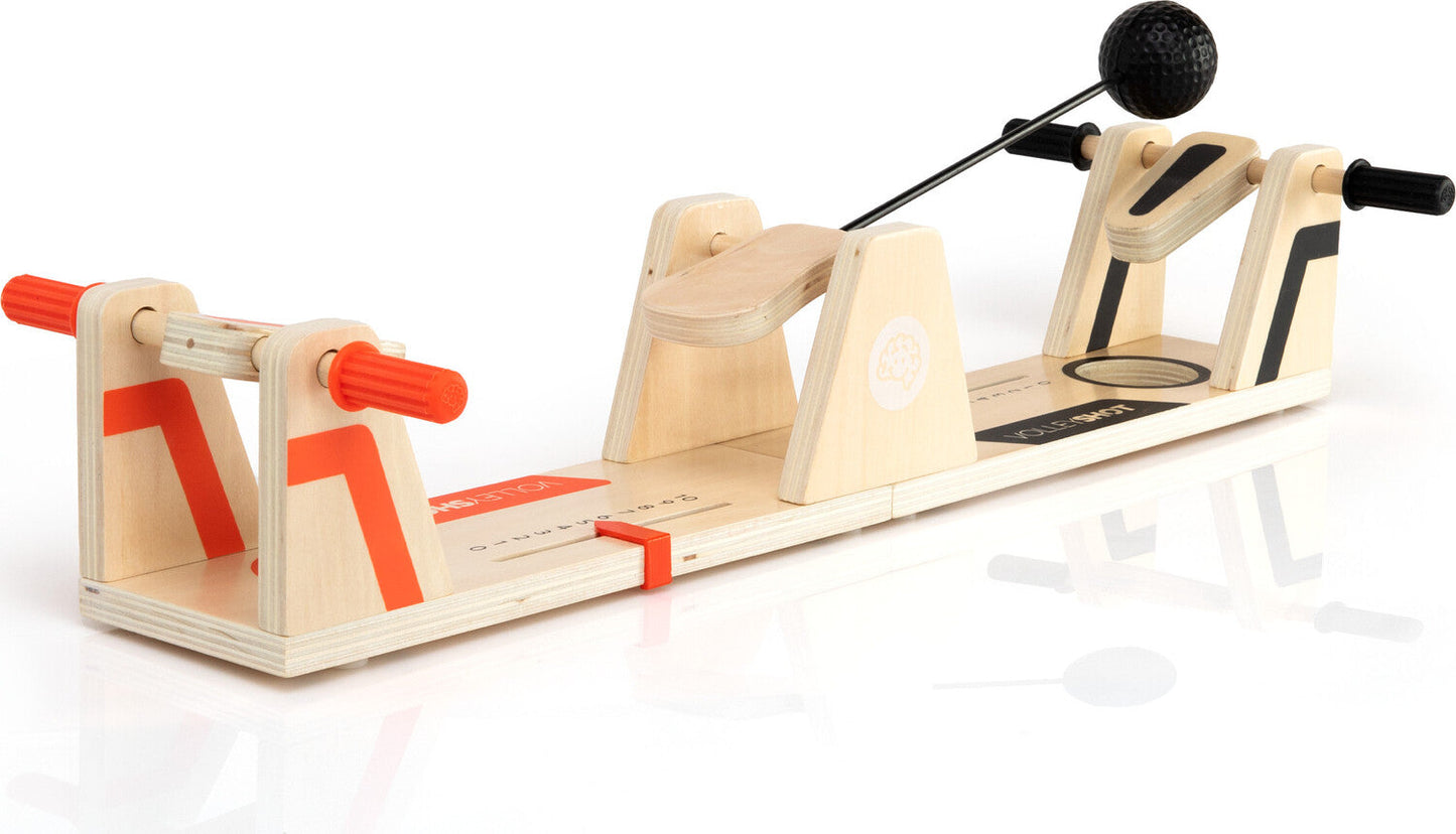 Wooden VolleyShot Game for Fast Reflexes and Family Fun Play 8174586626269-1