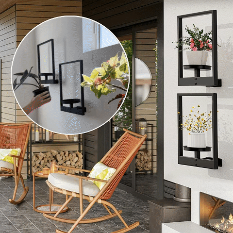 Maximize Space & Style with Our Multifunctional Wall Plant Holder 9829479317806-1