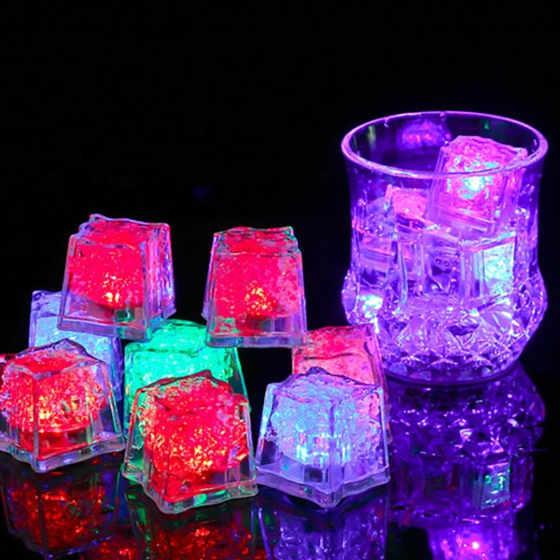 Glow Led Ice Cube Light Waterproof Decorative Party Drink Accessory 14814330716486-1