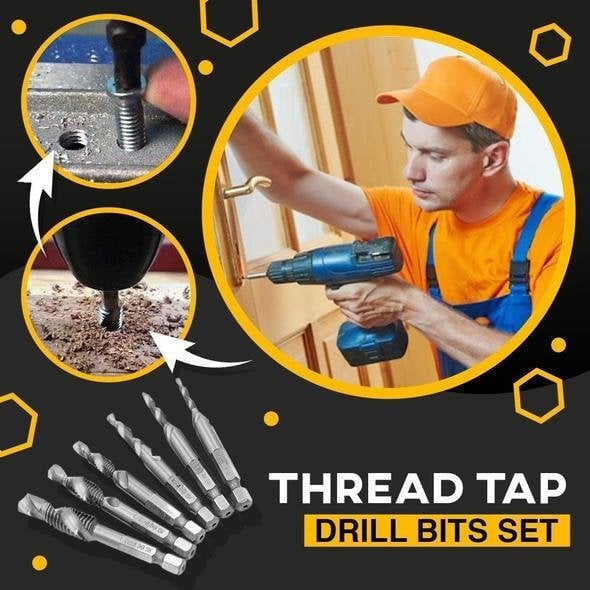 High-Speed Drill Tap Set for Smooth Precise Thread Cutting 15101085745478-1