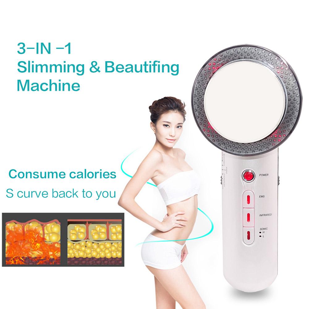 3-in-1 Ultrasonic EMS Fat Burner Face & Body Massager