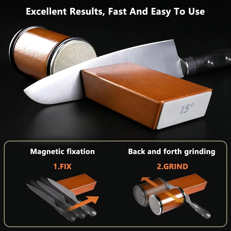 Rolling Sharpener for Effortless and Safe Blade Sharpening System 15056628580678-1