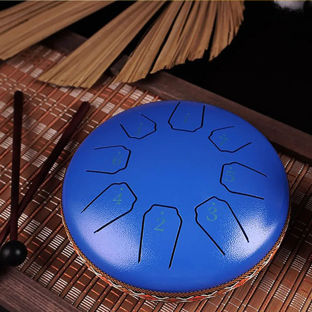 8-Tone Steel Tongue Drum for Meditation, Yoga & Relaxation 9848669110618-1
